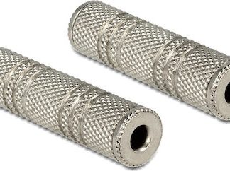 Μετατροπέας 3.5mm θηλυκό σε 3.5mm θηλυκό Ασημί